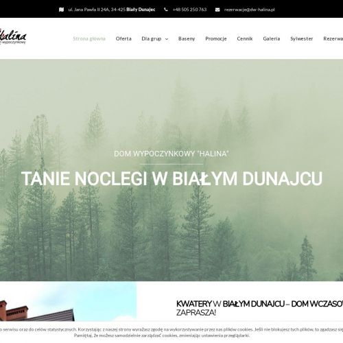 Pokoje gościnne biały dunajec