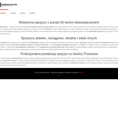 Sprężyny skrętne producent - Poznań