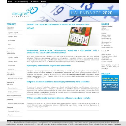 Warszawa - tanie kalendarze trójdzielne