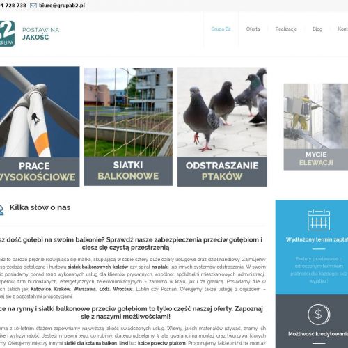 Siatka przeciw ptakom na balkon - Wrocław