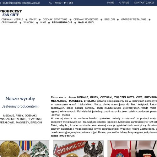 Wpinki na zamówienie