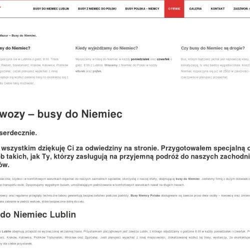 Przewóz osób do niemiec w Opolu