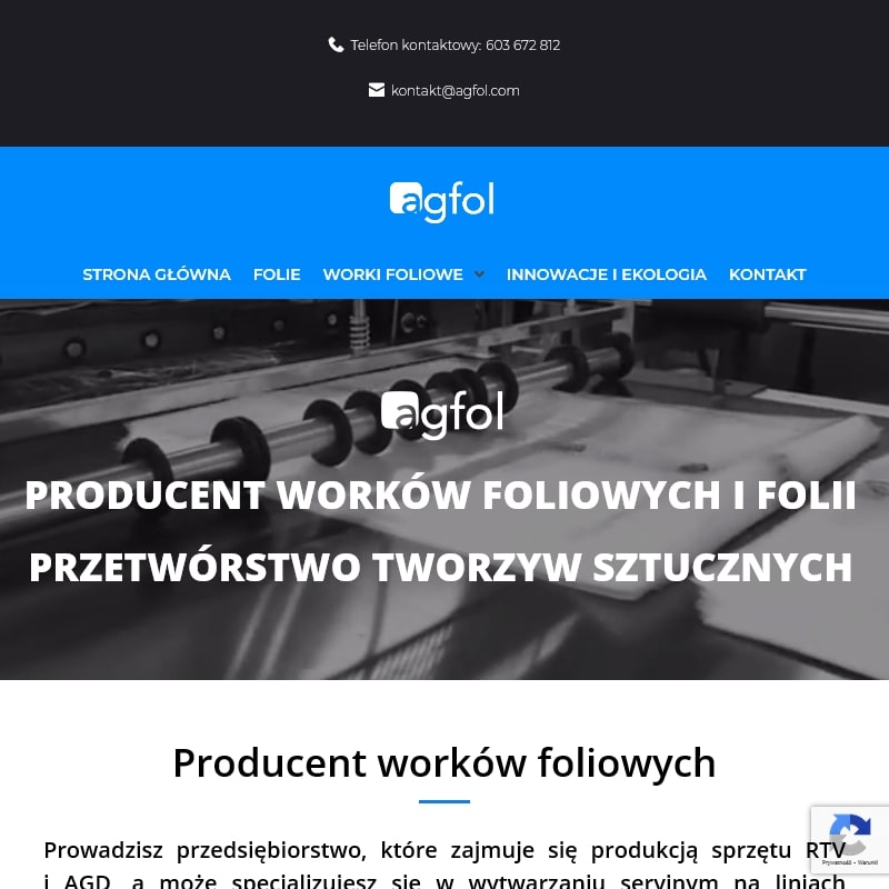 Producent opakowań foliowych