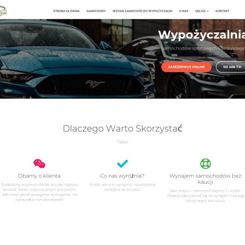 Wypożyczalnia samochodów ekskluzywnych - łódź