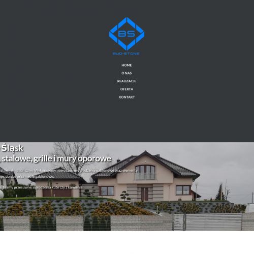 Katowice - murek z gabionów