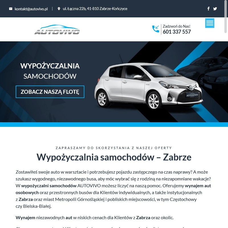 Wypożyczalnia samochodów katowice 24h w Chorzowie