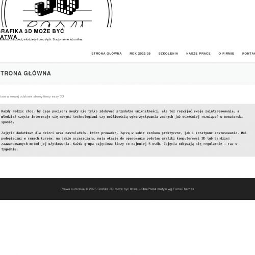 Grafika komputerowa 3d - Mińsk Mazowiecki