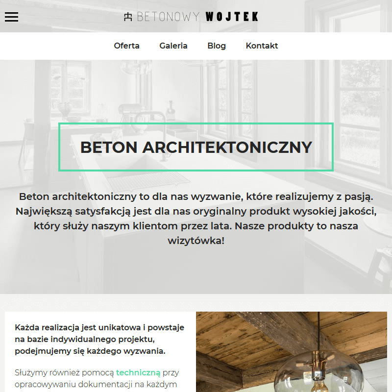 Beton dekoracyjny na ścianę - łódź