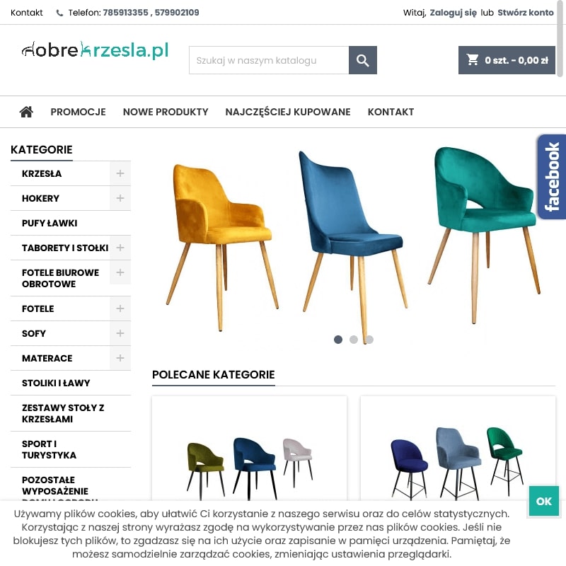 Krzesło milano czarne