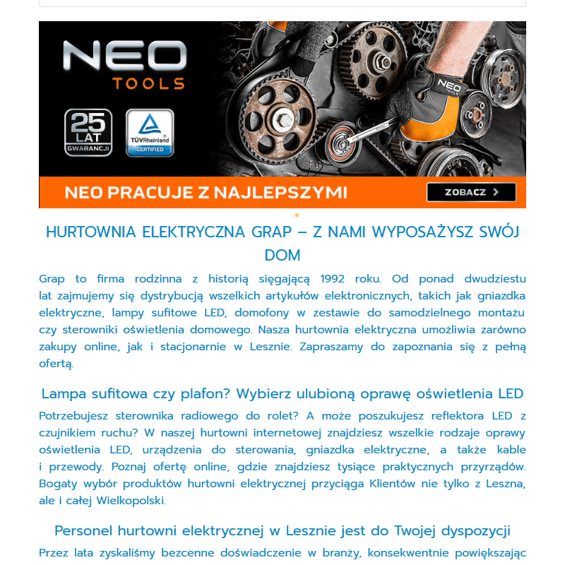 Włączniki ospel w Lesznie