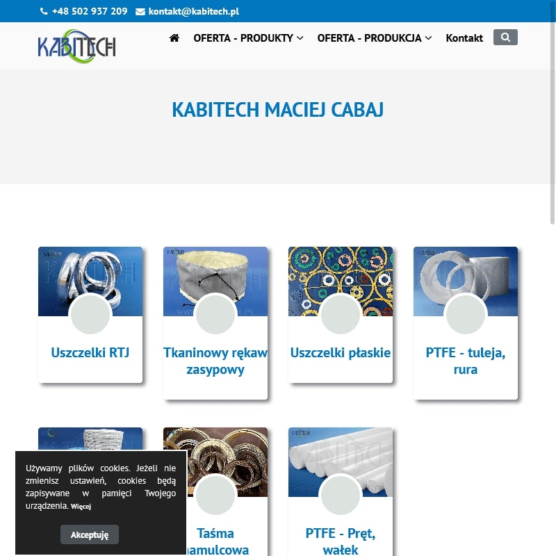 Uszczelki teflonowe - Szczecin