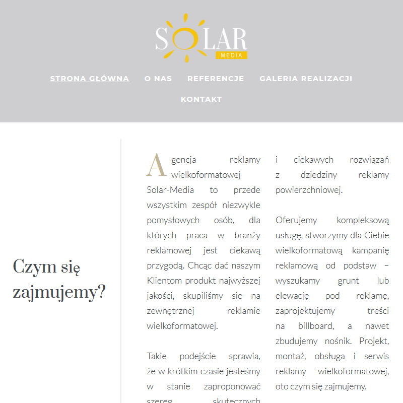 Bilbordy reklamowe w Warszawie