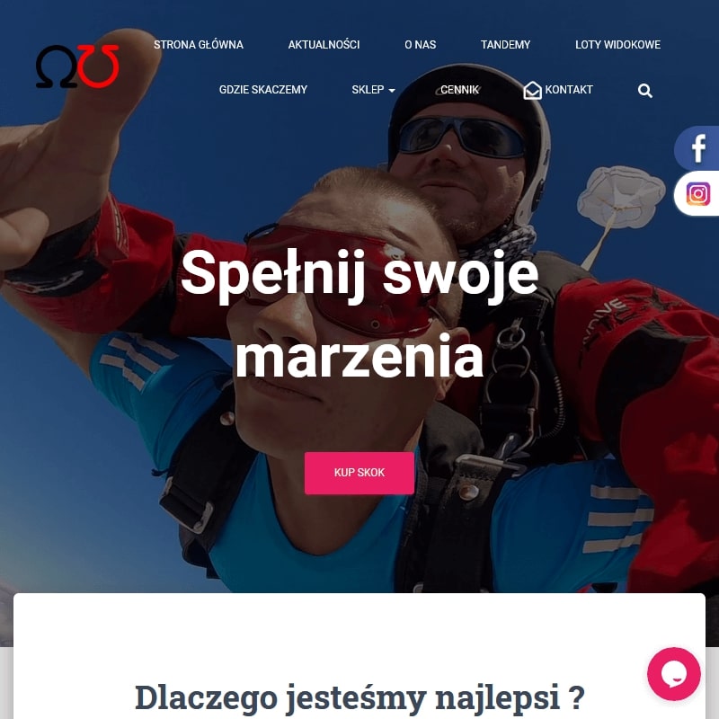 Skok ze spadochronem z nagrywaniem - Gliwice