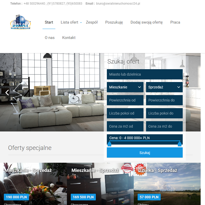 Choszczno - mieszkania stargard 2 pokoje